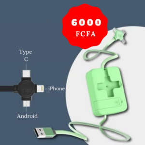 3 en 1, Charge 100% en 40 minute​